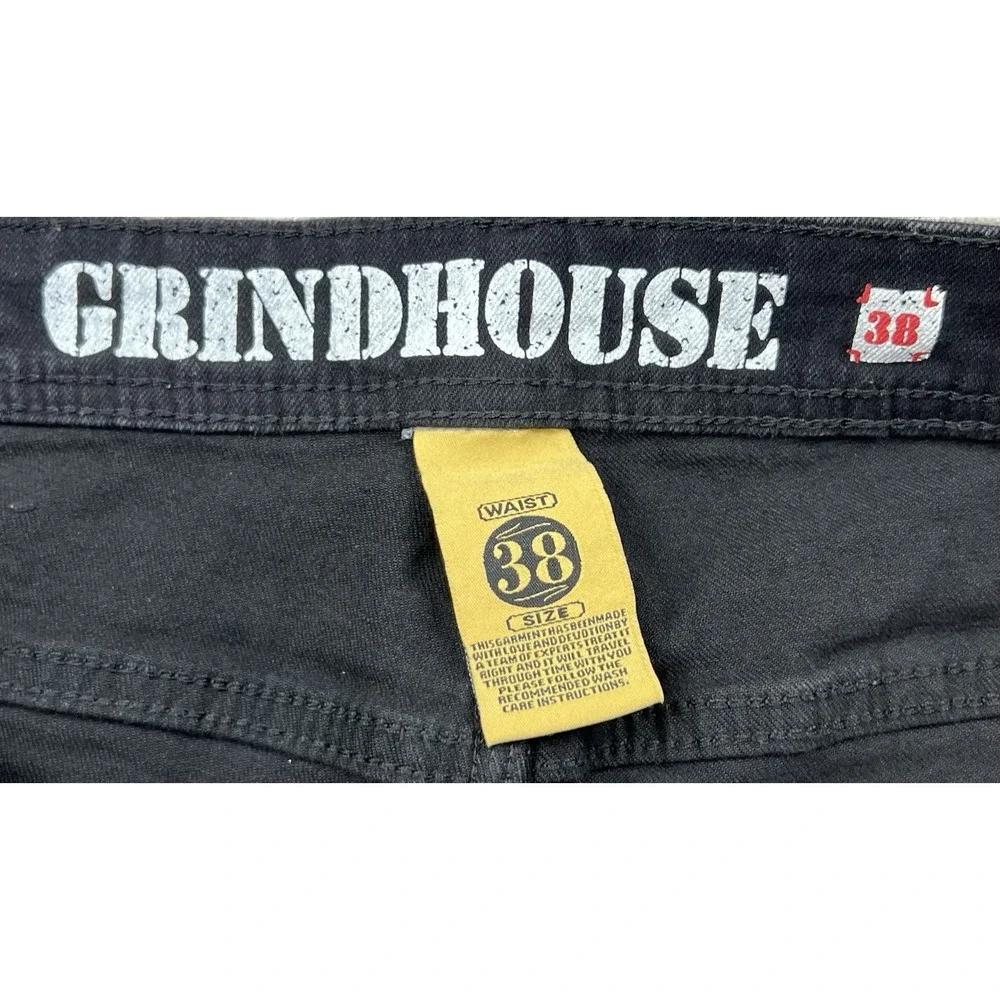 Grindhouse Men's Jeans Size 38/32 Street Wear Punk Grunge‎ Tactical Pockets Y2K
